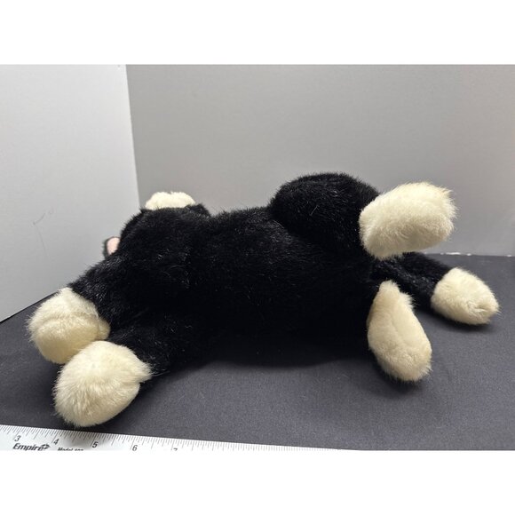 First & Main Cat Sebastian Black White Kitty Plush Stuffed Animal 11” Vintage - Picture 5 of 6